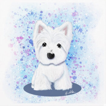 Westie painting