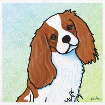 Cavalier spaniel print