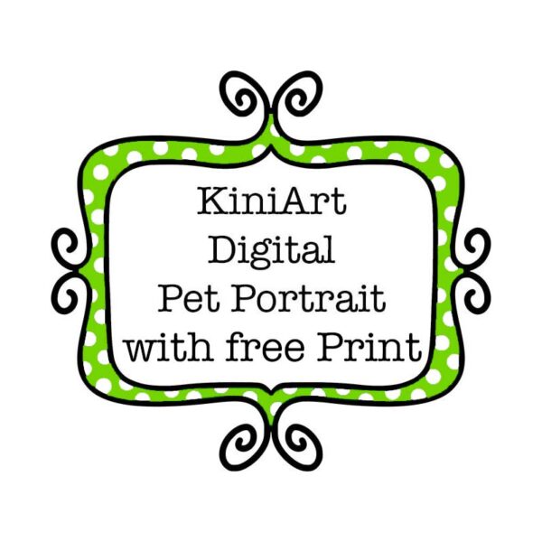 KiniArt Pet Portrait with Print