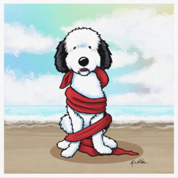 KiniArt Sheepadoodle print