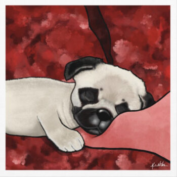 Pug Art Print