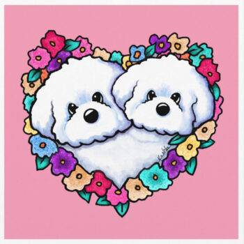 Bichon frisé print Art by Kim Niles