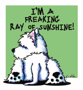 KiniArt Westie Ray of Sunshine 