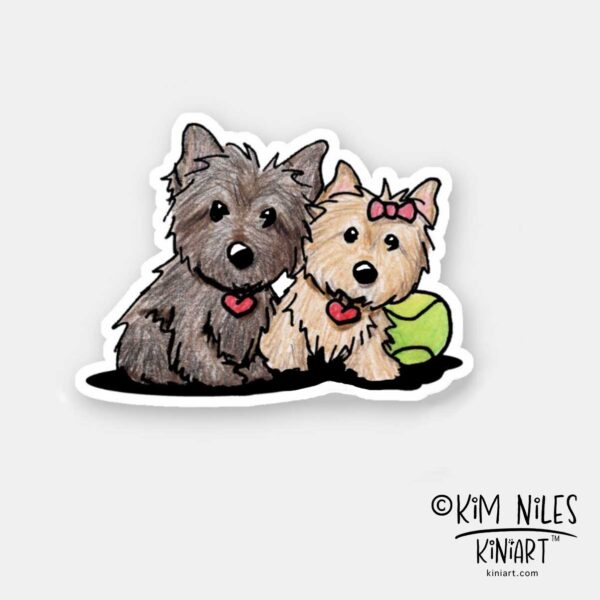 KiniArt Cairn Terrier Sticker