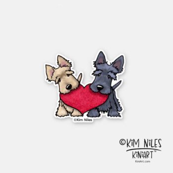 KiniArt Scottie Terrier sticker