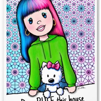 Westie Dogs Rule art print