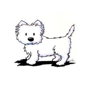 Original art Westie