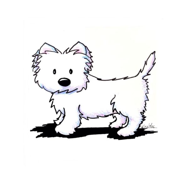 Original art Westie