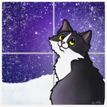 Cat art print