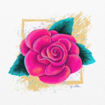 Rose art print
