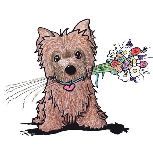 Cairn Terrier dog art by Kim Niles